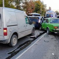 (video) Accident în lanț grav pe...